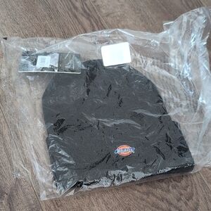 Dickies Black Knit Beanie with Logo Patch